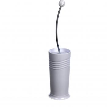 Toyma 0472/10 - Escobillero, diseño Ondas, color blanco