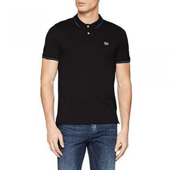 Lee Black Short Sleeve Piqué Polo Shirt with Small Logo - 2XL