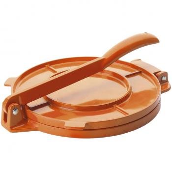 Ibili 799820- Prensa para tortillas, aluminio naranja, 20 cm