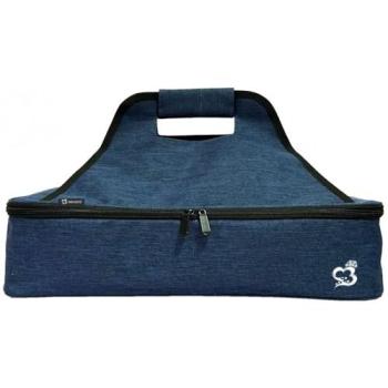 Nevera de poliéster azul Marbueno 46x28x10 cm para camping y playa