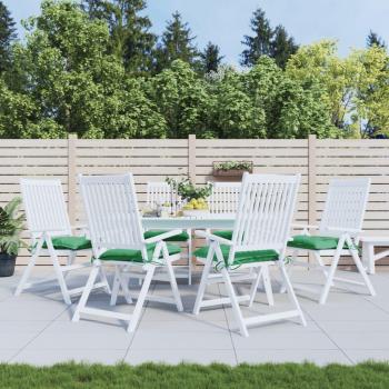 Cojines de silla de jardín 6 unidades verde 50x50x7 cm tela Oxford
