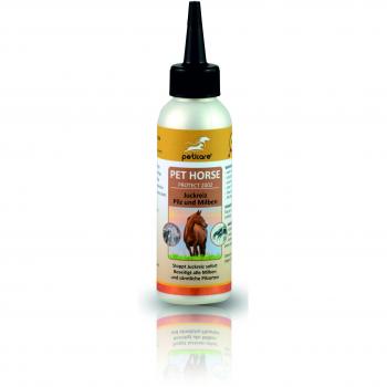 Peticare Caballo Locion Anti-Acaros, para Picores, Ataque de Hongos y Anti-Pulgas - Tratamiento Eficaz, Detiene la Picazon Fuerte, Productos de Cuidado - petHorse Protect 2002