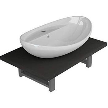 vidaXL Lavabo de Baño con Estante de Pared Cerámica Hogar Jardín Bricolaje Grifo Ducha Aseo Servicio Tocador Pila Ducha Toilette Diseño Decoración