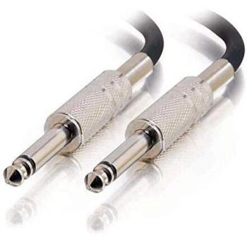 C2G 10m Pro-Audio 6.3mm Cable M/M cable de audio 6,35mm Negro - Cables de audio
