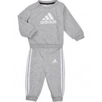Chándal Infantil adidas Badge of Sport, Rojo, Talla 24M, Unisex bebé, French Terry Jogger, Medium Grey Heather / White, 18-24 Months