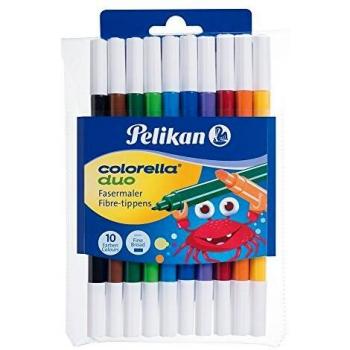 Pelikan colorelladuo pack de 10 rotuladores de doble punta