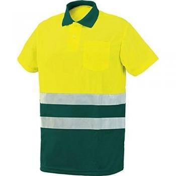 Indust.starter - Polo manga corta bicolor talla xxl verde amarillo