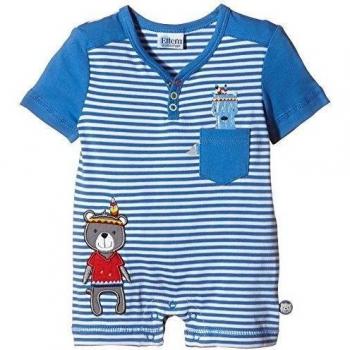 SALT AND PEPPER E NB Playsuit Indian kurz-Polaina Bebé-Niñas    Blau