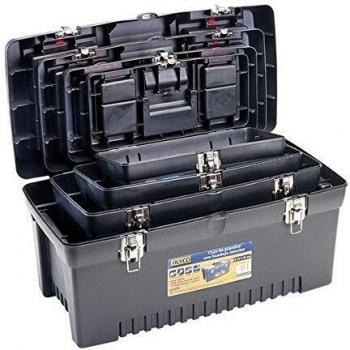 Alyco 192765 Pack 4 Cajas de Herramientas de plástico 580 x 280 x 295 mm