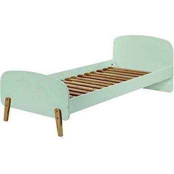 Cama Infantil Vipack Kiddy 90x200 cm Verde Menta con Patas de Madera
