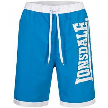 Lonsdale Men's Swimming Shorts Clennell Black/Olive 4XL