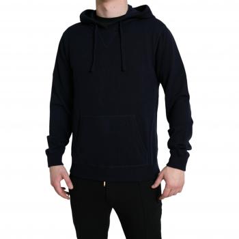 Dolce & Gabbana Blue Cashmere Hooded Pullover Sweater - IT56 | XXL, Male, 3XL