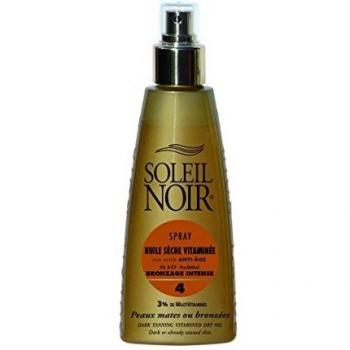 Solil Noir 44 - Spray de aceite seco y vitamina 4 bronceado intenso