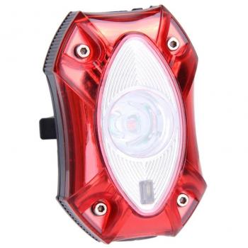 Amazingdeal365 Raypal 3W USB Luz trasera impermeable de la bicicleta USB recargable