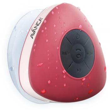 Avanca Agua Bluetooth resistente altavoz de la ducha - Rojo