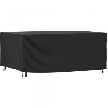 Cubierta de muebles de jardín impermeable 420D 225x143x90 cm color negro