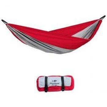 AMAZONAS AZ-1030190 2X-Large Silk Traveller Hammock - Red/Silver