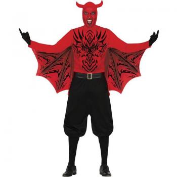 Disfraz de Demonio Temible rojo para hombre