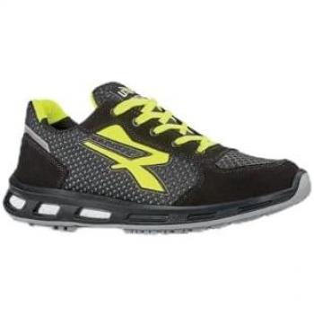 U-POWER Calzado de Seguridad Asher RO20029-38, Modelo Gama Red Pro O1 FO SRC ESD, Unisex Adulto, Color Negro, Talla 38 EU