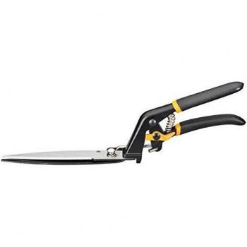 Tijeras de Césped Fiskars Solid GS21, 31 cm, Mango Ergonómico, Acero/Plástico, Negro/Naranja