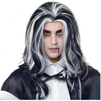 Peluca Larga de Vampiro con Mechas