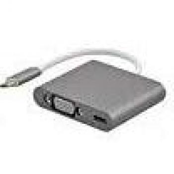 Exc 127563 - USB 3.1 Tipo C a VGA, Color Gris