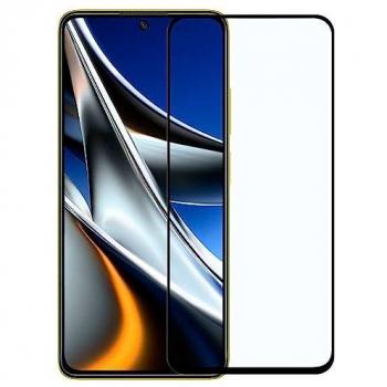 Protector de Pantalla Cristal Templado 9D con Marco Negro para Xiaomi Redmi Note 11 Pro/Poco X4 Pro 5G, Vidrio Premium Antigolpes, Dureza 9H, Borde Redondo