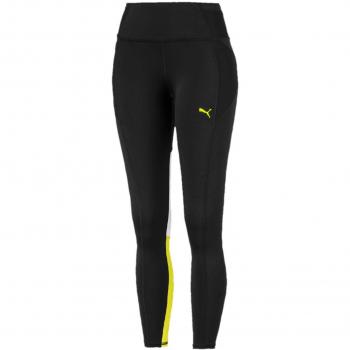 Puma Feel It 7/8 Tight Version Mallas Deporte, Mujer, Negro Black-Yellow Alert, XL