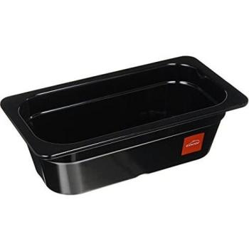 Lacor 66310J - Cubeta negra melamina gn 1/3 176x325x100