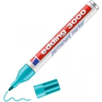 Rotulador Edding 3000 Azul Turquesa Marcador Permanente Pack de 10
