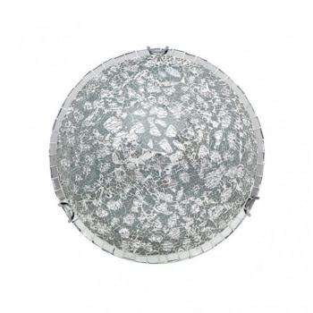 Plafón Tenor 2xe27 Cromo Mosaico 10x30x30 Cm - Diseño Moderno