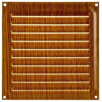 Brinox B70220Y Rejilla de ventilación, Madera Clara, 15 x 15 cm