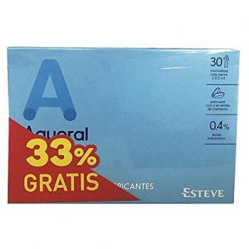 Aquoral Monodosis Gotas Oftálmicas Lubricantes Estériles 30 Unidosis de 0,5 ml