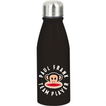 Botella de Agua Paul Frank Team Player Negro Metal 500 ml