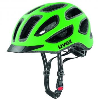 Uvex City E Casco de ciclismo, Unisex adulto, Verde Neon / Negro, 57-61