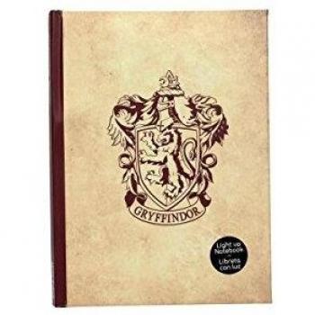SD toys- Harry Potter Gryffindor Libreta con Luz, Color Brown