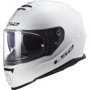 LS2 Casco Integral FF800 Storm II Blanco, tamaño 2XL, diseño sólido