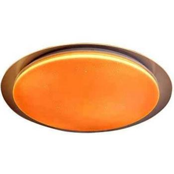 Lámpara de Techo LED Locarno 46cm, CCT (3000-6000K), Efecto Cristal, Blanco y Transparente, Regulable por Interruptor