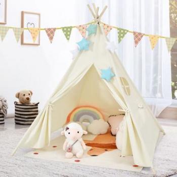 Kids Foldable Canvas Play Tent