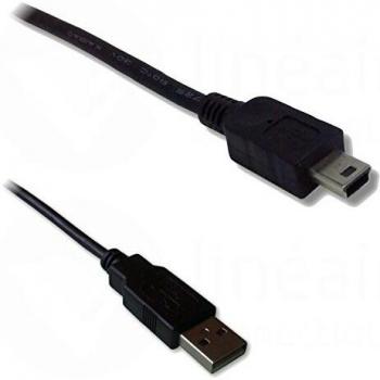 Cable USB 2.0 de Alta Velocidad 1,5 m Tipo A Macho a Mini-USB B Macho Color Negro