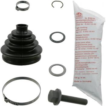Kit de fuelles para eje de transmisión FEBI BILSTEIN 01170, incluye fuelle de junta homocinética, fabricado en material resistente a la abrasión y temperaturas extremas, diseñado para vehículos específicos, fácil instalación y alta