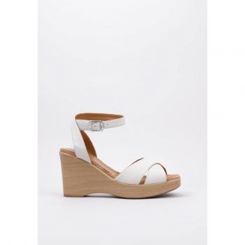 Unisa RONA-NS Sandalia con Cuña Mujer Blanco 38