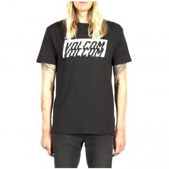 Volcom Chopper Bsc Ss Camiseta de Manga Corta, Hombre, Negro, L
