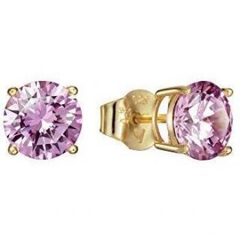VICEROY PENDIENTES PLATA DE LEY IP DORADO CIRC.COLOR 8mm 21001E100-37