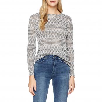 ESPRIT Collection 108eo1k010, Camisa Manga Larga para Mujer, Gris