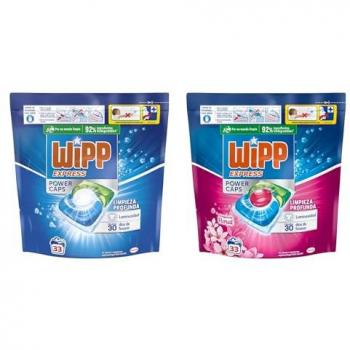 Detergente en Cápsulas Wipp Express Power Caps 198 Dosis - Limpieza Profunda + Fragancia Floral