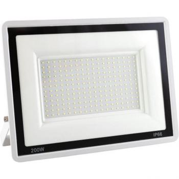 Foco Proyector LED 200W 16.000Lm 6000K IP66 Regulable 60.000H Acabado Blanco
