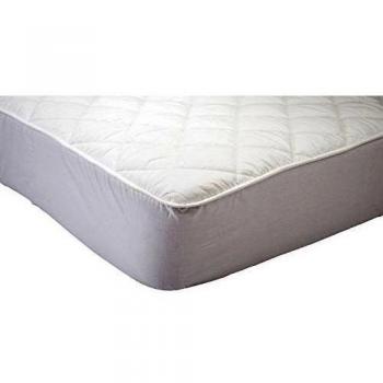 Amazon Basics - Protector de colchón acolchado impermeable 90 x 190 cm