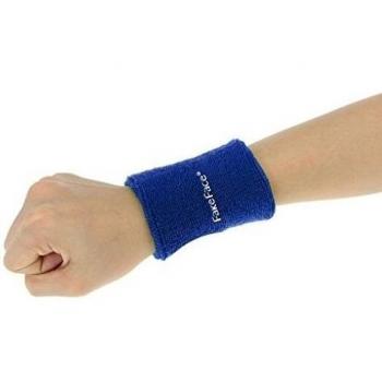 Muñequera de tejido elástico transpirable ultraligero tipo esponja, anti sudor, de poliéster, ideal para gimnasia, fitness, deportes