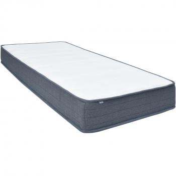 Colchón de muelles estampado 190x90x20 cm Tela Box Spring Blanco